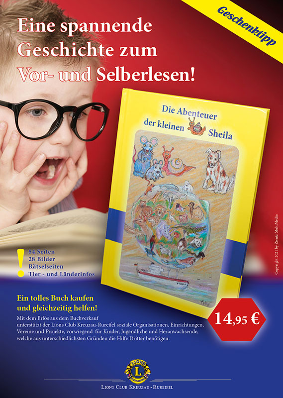 Plakat Kinderbuch Schnecke Sheila